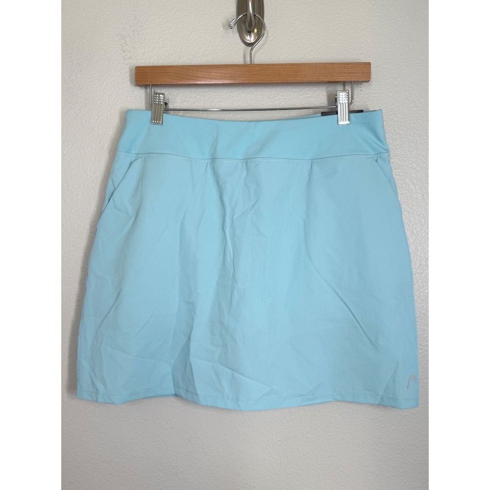 NWT HEAD Light Blue Tennis Skirt Golf Pickleball Athletic Skort Womens Size L